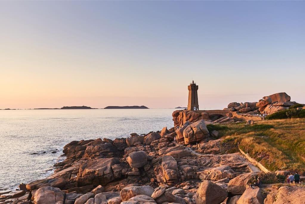 Appartement Avec Terrasse, Trestraou Perros-Guirec Buitenkant foto